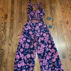 Lulu's Floral 2 Piece Jumpsuit